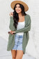 Cardigans Waffle Knit Open Front Cardigan