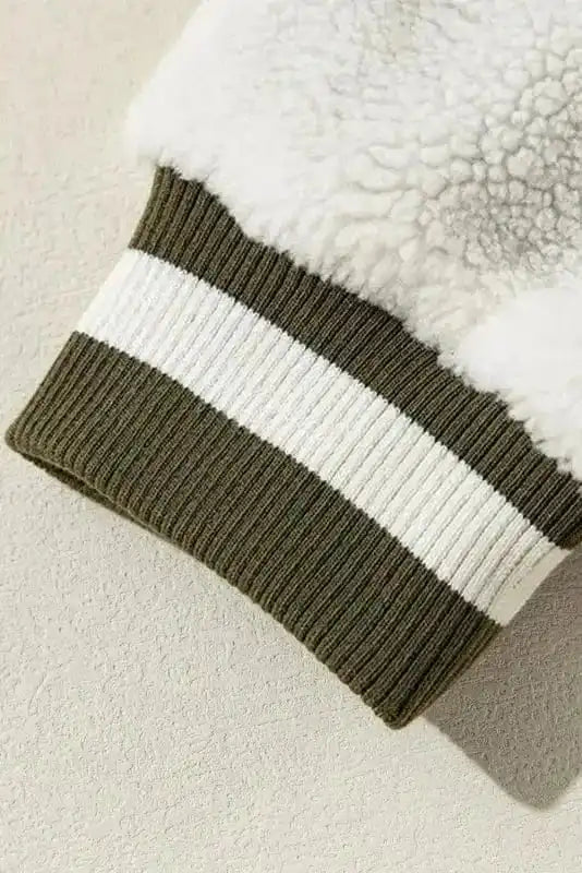 Corduroy Jackets Corduroy Fleece Patchwork Bomber Jacket