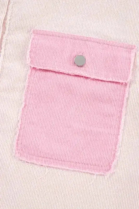 Corduroy Jackets Dual-Tone Delight Corduroy Shacket