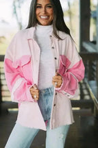 Corduroy Jackets Dual-Tone Delight Corduroy Shacket