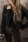 Corduroy Jackets Elegant Fleece-Lined Corduroy Crop Jacket