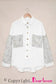 Corduroy Jackets Gray Leopard Patchwork Corduroy Buttoned Shirt Jacket