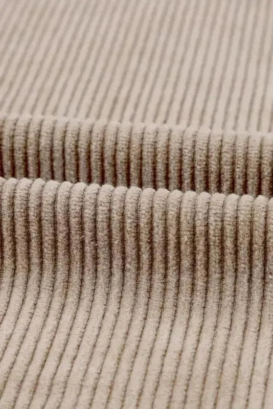 Corduroy Jackets Green Color Block Button Down Hooded Corduroy Jacket