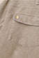 Corduroy Jackets Green Color Block Button Down Hooded Corduroy Jacket