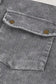 Corduroy Jackets Green Color Block Button Down Hooded Corduroy Jacket