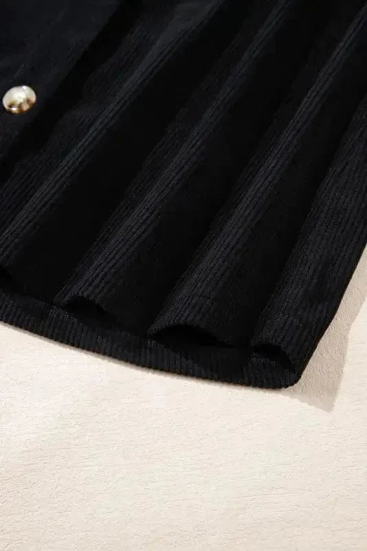 Corduroy Jackets Hooded Corduroy Shacket