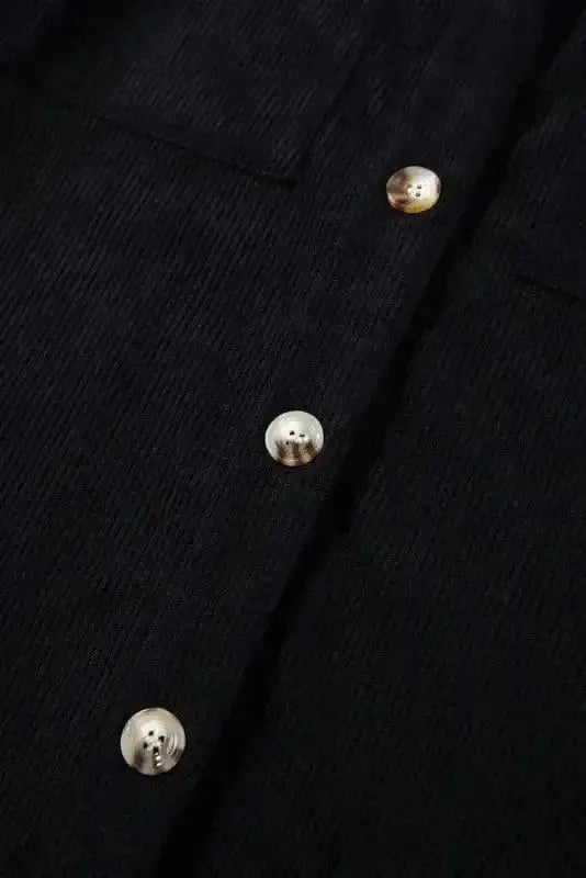 Corduroy Jackets Hooded Corduroy Shacket