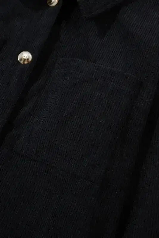 Corduroy Jackets Hooded Corduroy Shacket