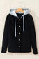Corduroy Jackets Hooded Corduroy Shacket