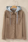 Corduroy Jackets Hooded Corduroy Shacket