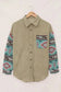 Corduroy Jackets Khaki Aztec Corduroy Shacket