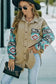 Corduroy Jackets Khaki Aztec Corduroy Shacket