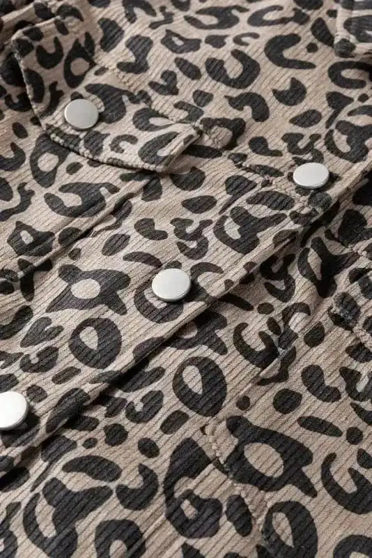 Corduroy Jackets Leopard Luxe Corduroy Jacket