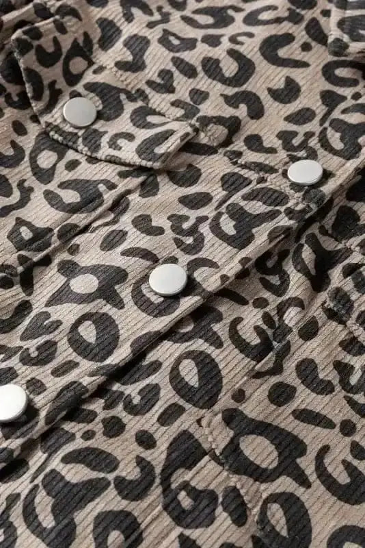 Corduroy Jackets Leopard Luxe Corduroy Jacket