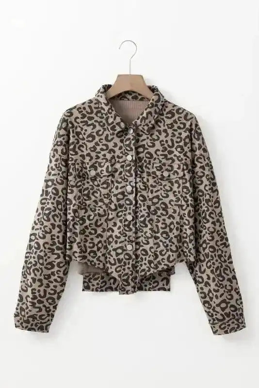 Corduroy Jackets Leopard Luxe Corduroy Jacket
