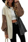 Corduroy Jackets Leopard Patchwork Corduroy Shirt Jacket