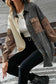 Corduroy Jackets Leopard Patchwork Corduroy Shirt Jacket