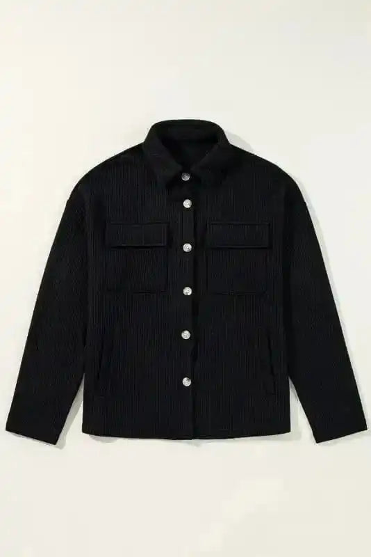 Corduroy Jackets Retro Buttoned Corduroy Shacket