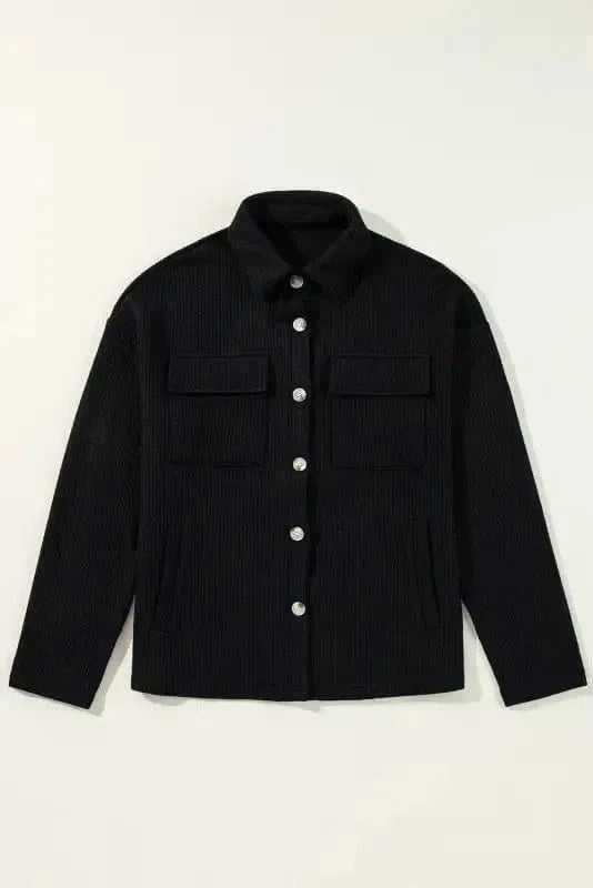 Corduroy Jackets Retro Buttoned Corduroy Shacket