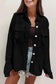 Corduroy Jackets Retro Buttoned Corduroy Shacket