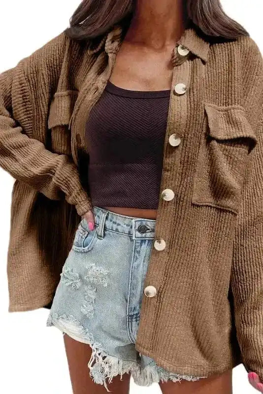 Corduroy Jackets Rugged Elegance Corduroy Shacket