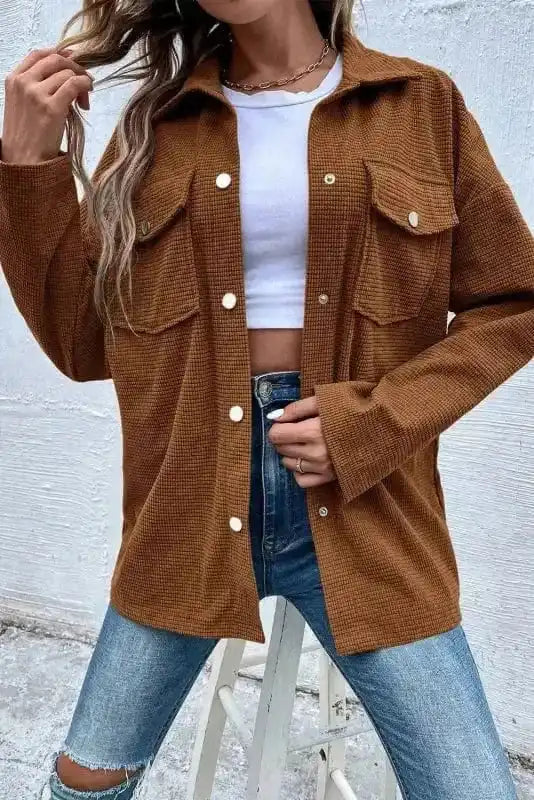 Corduroy Jackets StreetSmart Texture Shacket