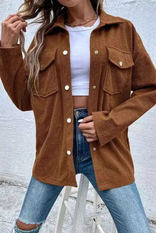 Corduroy Jackets StreetSmart Texture Shacket