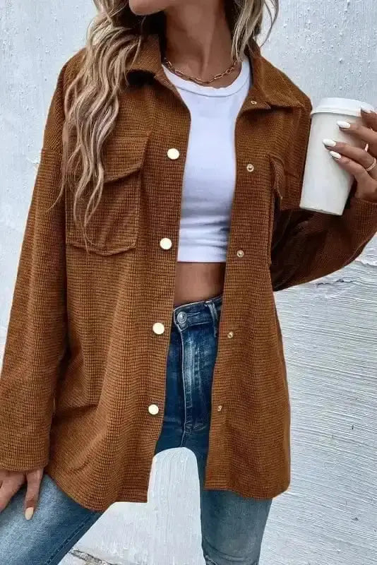 Corduroy Jackets StreetSmart Texture Shacket