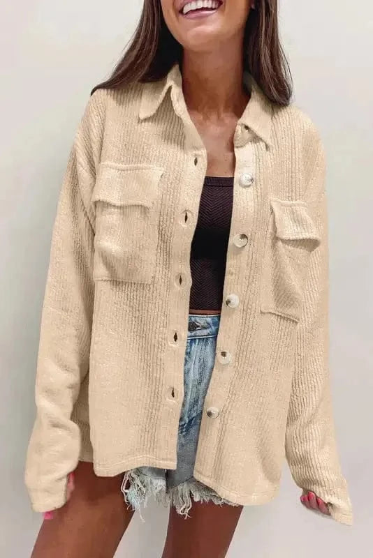 Corduroy Jackets Sunset Hues Corduroy Shacket