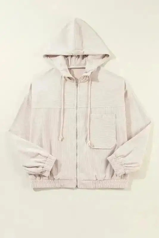 Corduroy Jackets Teal Trek Hooded Jacket