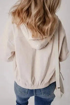 Corduroy Jackets Teal Trek Hooded Jacket