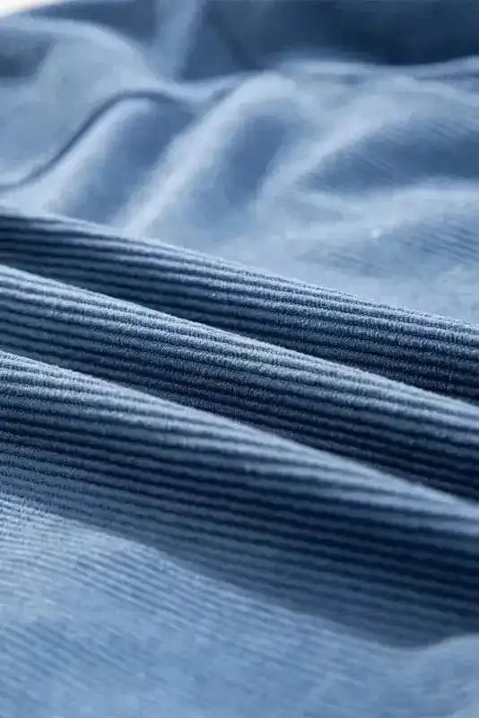 Corduroy Jackets Teal Trek Hooded Jacket