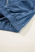 Corduroy Jackets Teal Trek Hooded Jacket