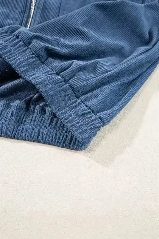 Corduroy Jackets Teal Trek Hooded Jacket