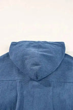 Corduroy Jackets Teal Trek Hooded Jacket