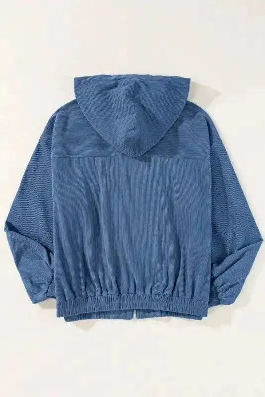 Corduroy Jackets Teal Trek Hooded Jacket