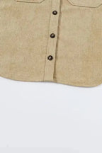 Corduroy Jackets Western Corduroy Jacket - Khaki Aztec Patchwork