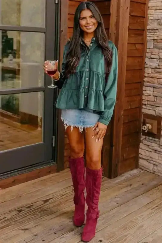 Corduroy Shirts Autumn Elegance Corduroy Shirt