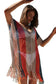 Cover-Ups Crochet Striped Tassel Beach Dress