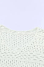 Cover-Ups Hollow Out Crochet Loose Fit Sweater