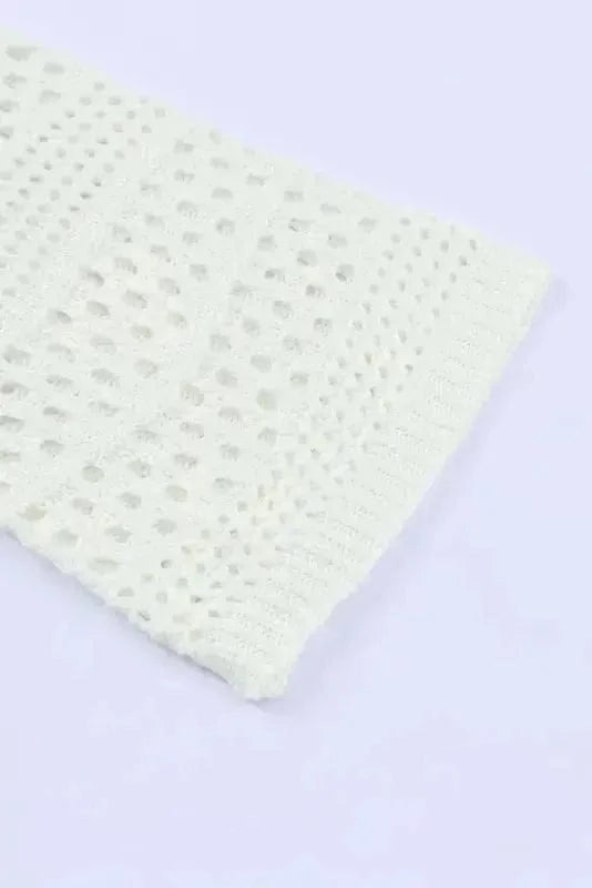 Cover-Ups Hollow Out Crochet Loose Fit Sweater