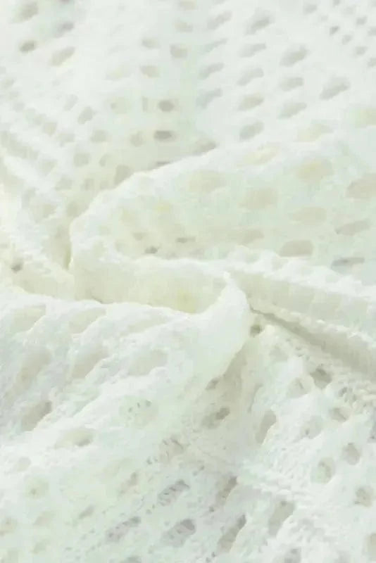 Cover-Ups Hollow Out Crochet Loose Fit Sweater