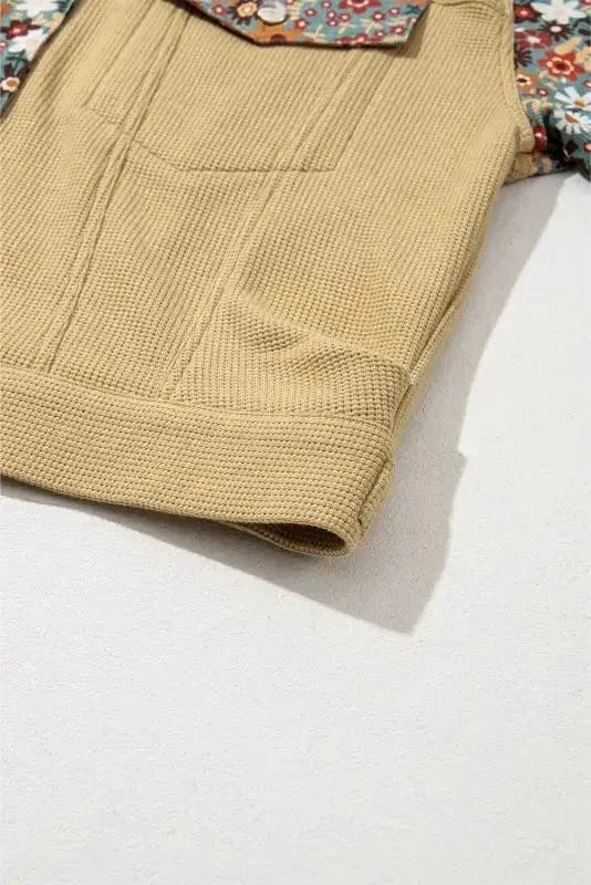 Cropped Jackets Flora-Fusion Waffle Knit Jacket