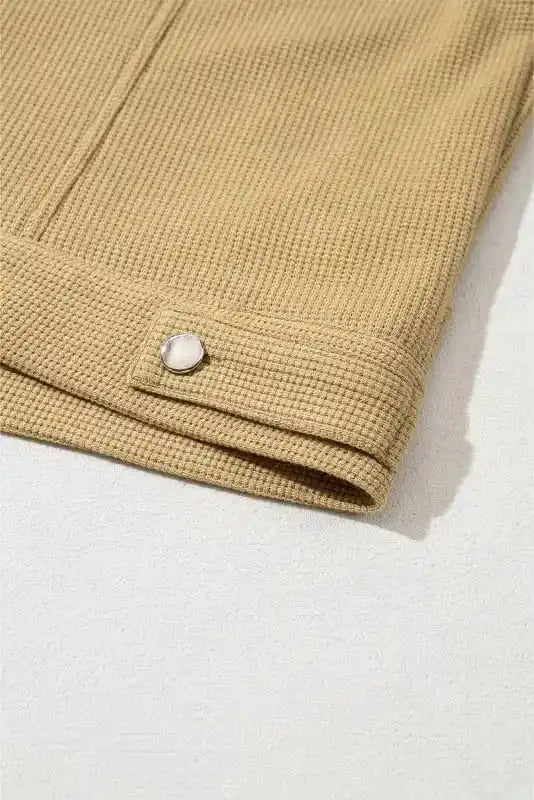 Cropped Jackets Flora-Fusion Waffle Knit Jacket