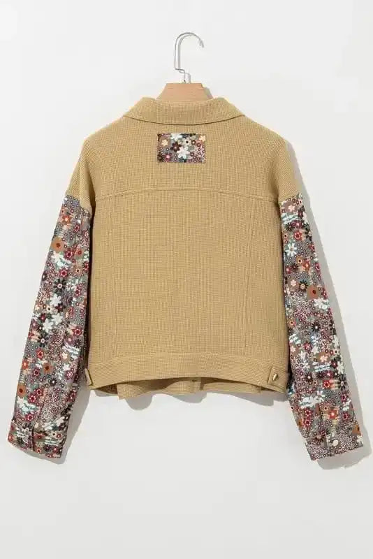 Cropped Jackets Flora-Fusion Waffle Knit Jacket