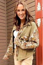 Cropped Jackets Flora-Fusion Waffle Knit Jacket