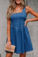 Denim Dresses Bowback Denim A-Line Dress