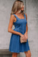 Denim Dresses Bowback Denim A-Line Dress