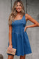 Denim Dresses Bowback Denim A-Line Dress