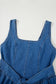 Denim Dresses Bowback Denim A-Line Dress